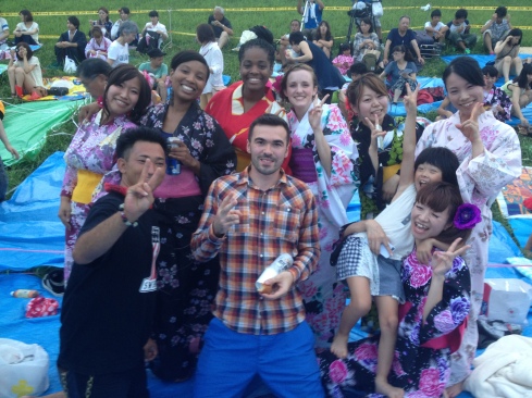 Soaking up the Oden festival vibes. Whether foreign or Japanese, it was really cool to see so many of my friends dressed up in yukata.